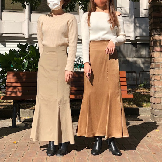 【145cm~】小柄女性のための美シルエットマーメイドスカート