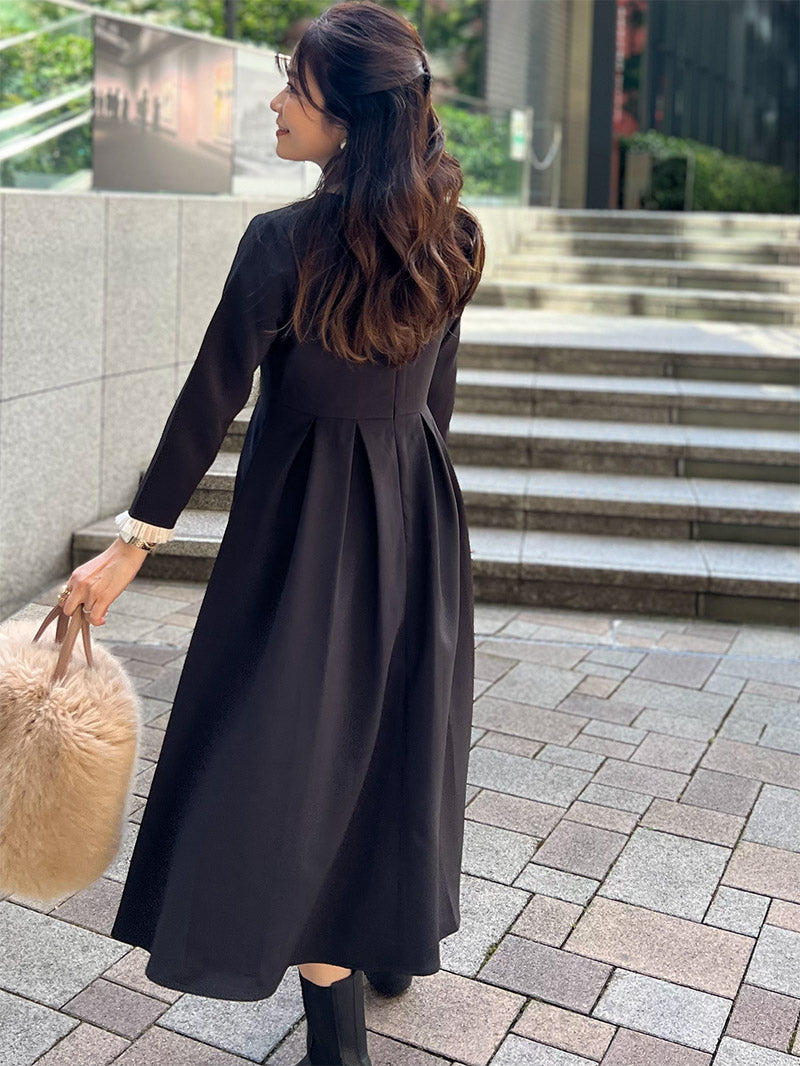 チュールタックワンピース｜小柄女性のセレモニー服Grand Series｜designed with man