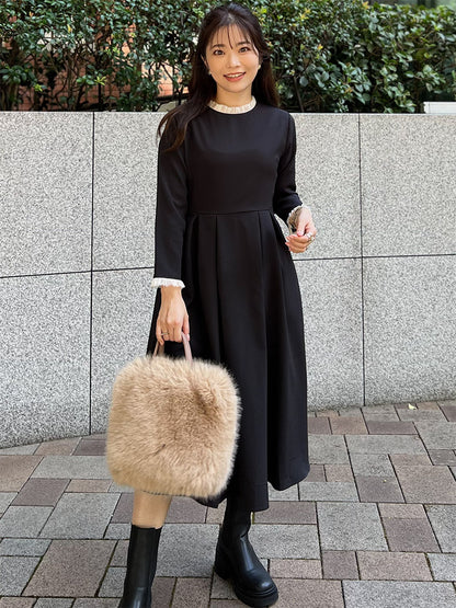 チュールタックワンピース｜小柄女性のセレモニー服Grand Series｜designed with man