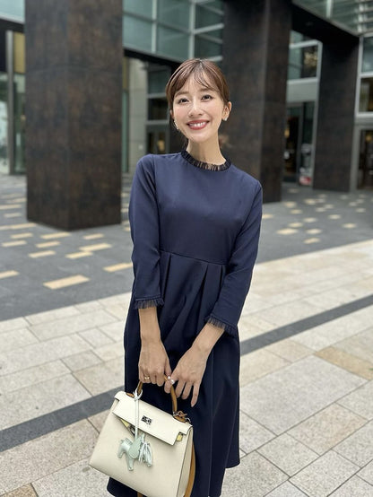 チュールタックワンピース｜小柄女性のセレモニー服Grand Series｜designed with man