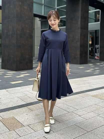 チュールタックワンピース｜小柄女性のセレモニー服Grand Series｜designed with man